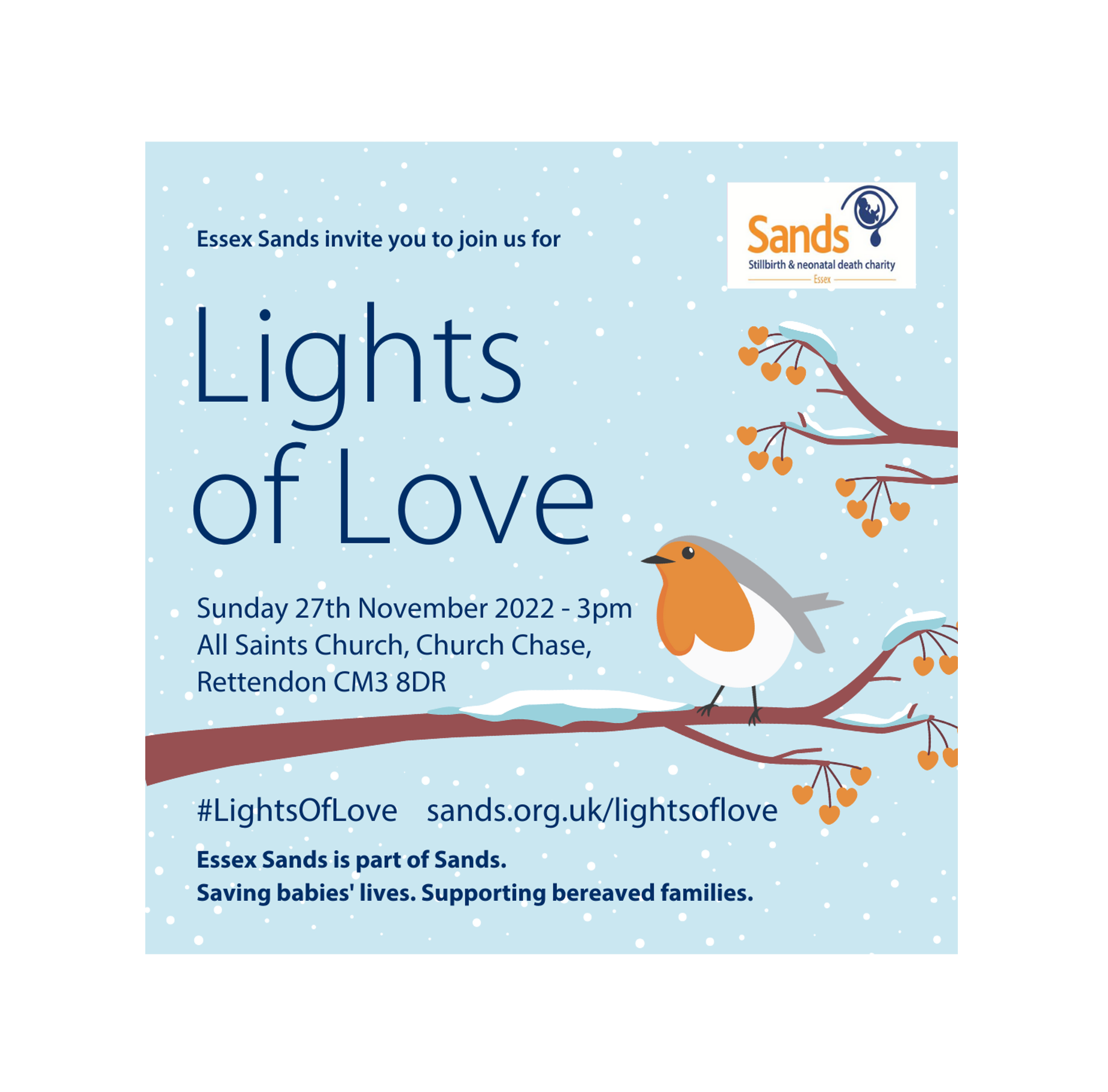 Essex Sands Lights of Love 2022 Essex Sands Lights of Love 2022