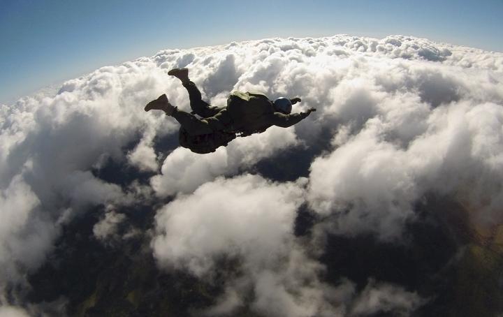 Skydiving Stock Image